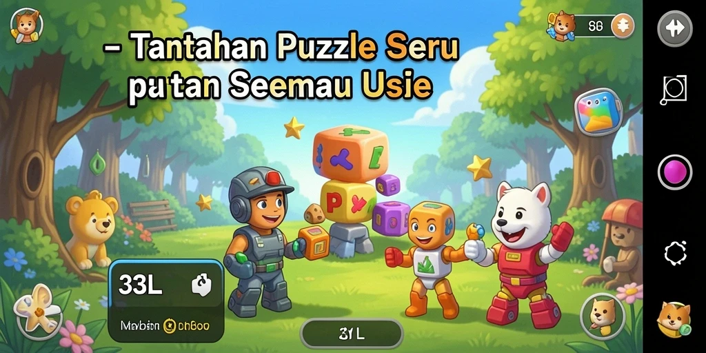 Gambaran gameplay seru dalam permainan Puzzle 33L.