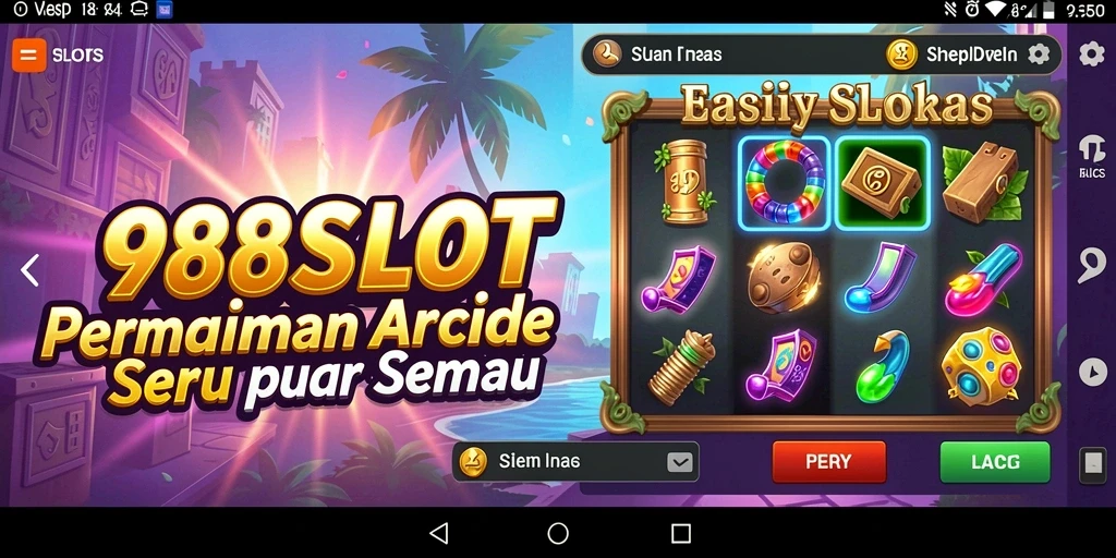 Screenshot gameplay 988SLOT menampilkan aksi slot yang mendebarkan.
