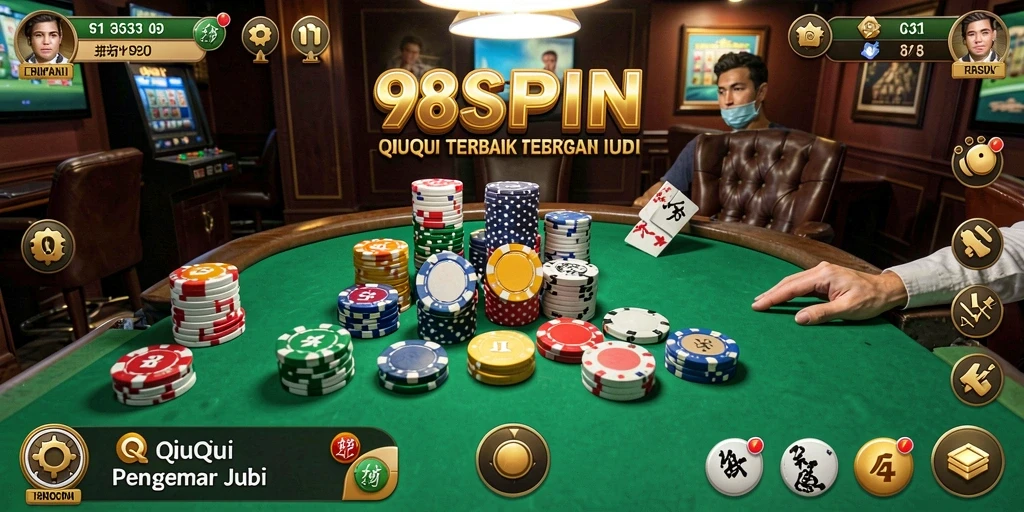 Tampilan memukau dari gameplay QiuQiu di 98SPIN.