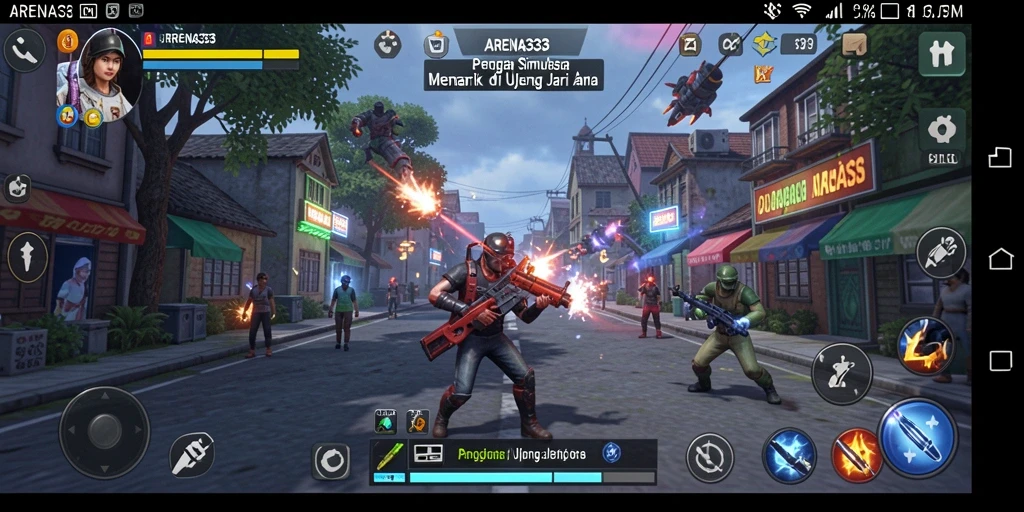 Screenshot gameplay ARENA333 menampilkan pengalaman simulasi yang mendalam.