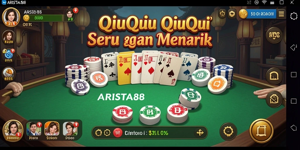 Screenshot ARISTA88 yang memperlihatkan gameplay QiuQiu yang mendebarkan.
