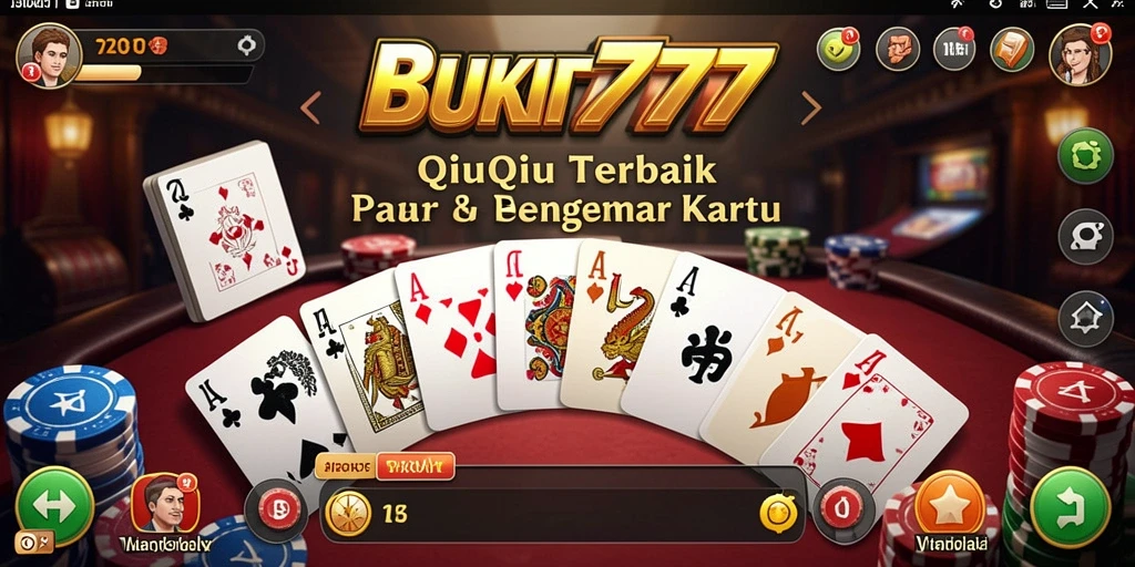 Tampilan menarik dari gameplay QiuQiu di BUKIT777.