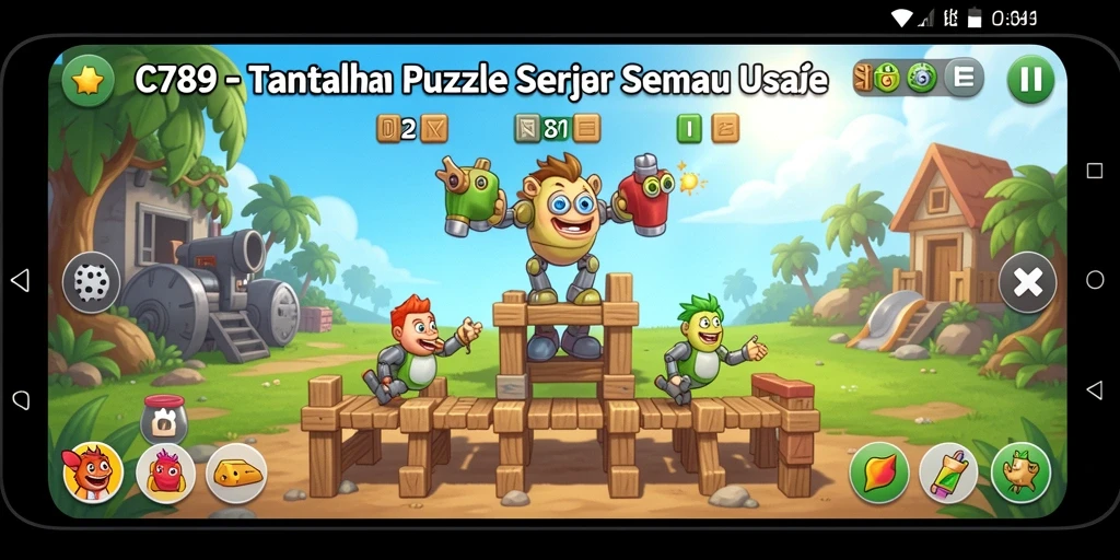 Gameplay C789 yang penuh tantangan dan seru.