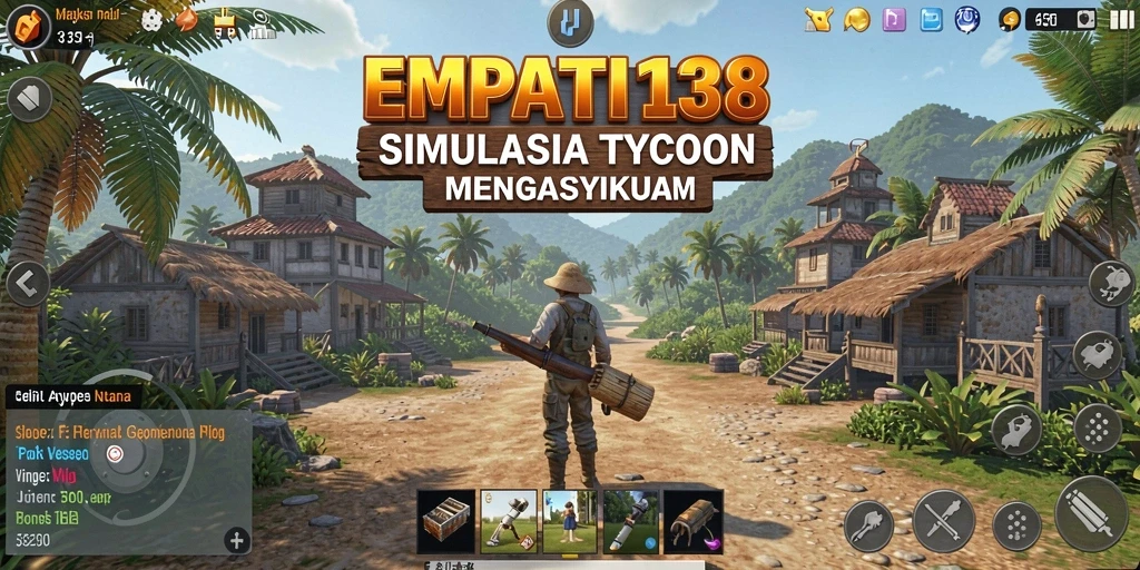 Screenshot gameplay EMPATI138 menunjukkan aksi manajerial yang seru.