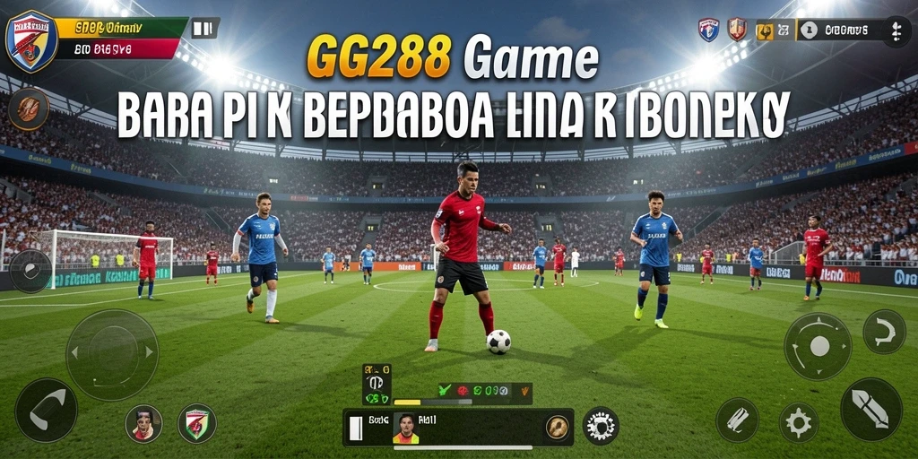 Tampilan gameplay GG288 dalam aksi sepak bola yang mendebarkan.