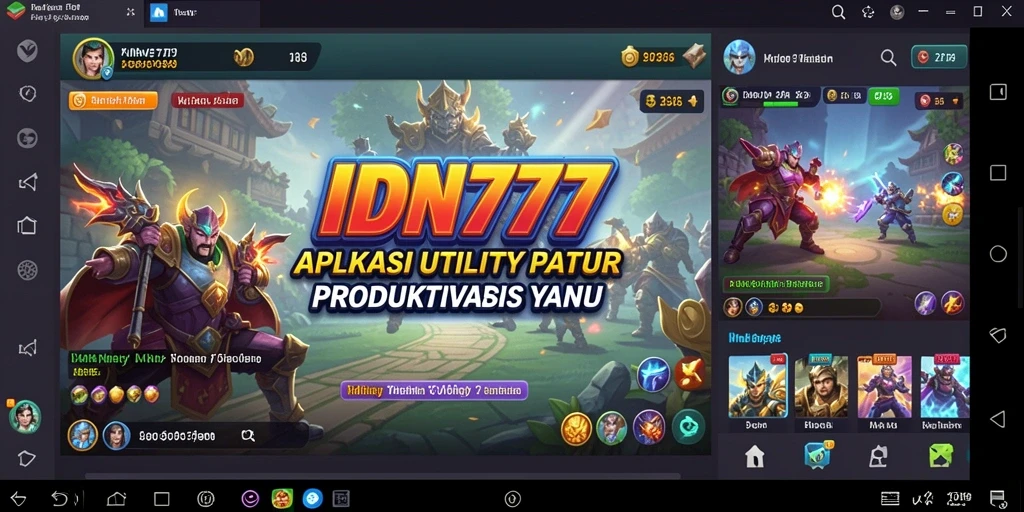 Tampilan antarmuka IDN777 yang memudahkan penggunaan aplikasi Utility.