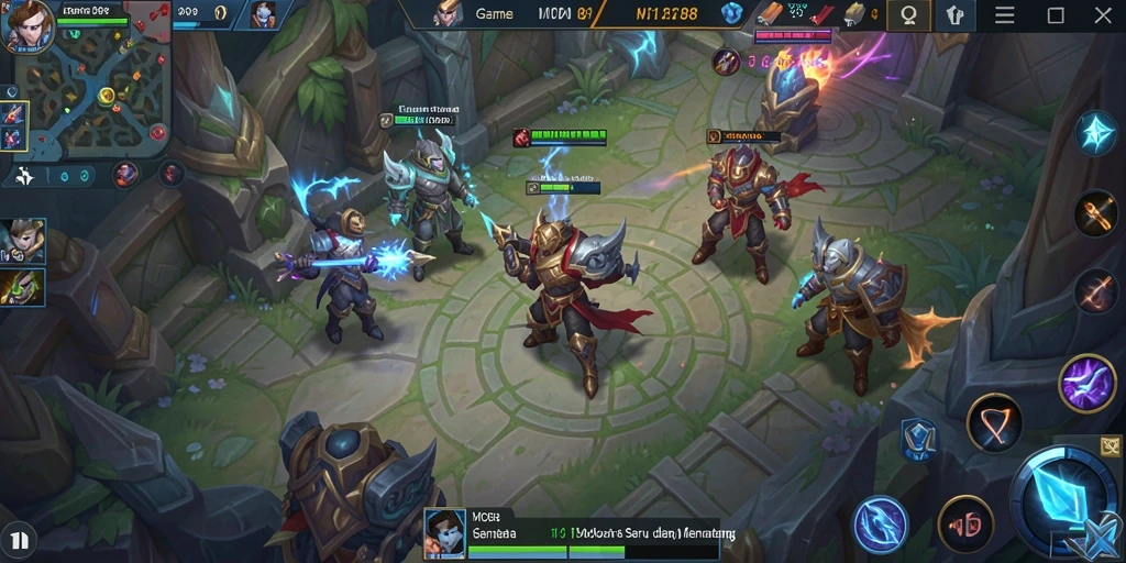 Screenshot gameplay <strong>IDOLABET88</strong> yang menampilkan pertarungan seru.