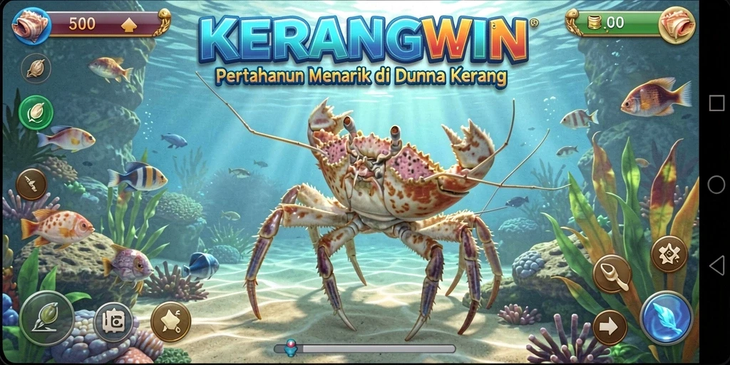 Tampilan menarik dari gameplay <strong>KERANGWIN</strong> dengan elemen Tower Defense yang mengasyikkan.