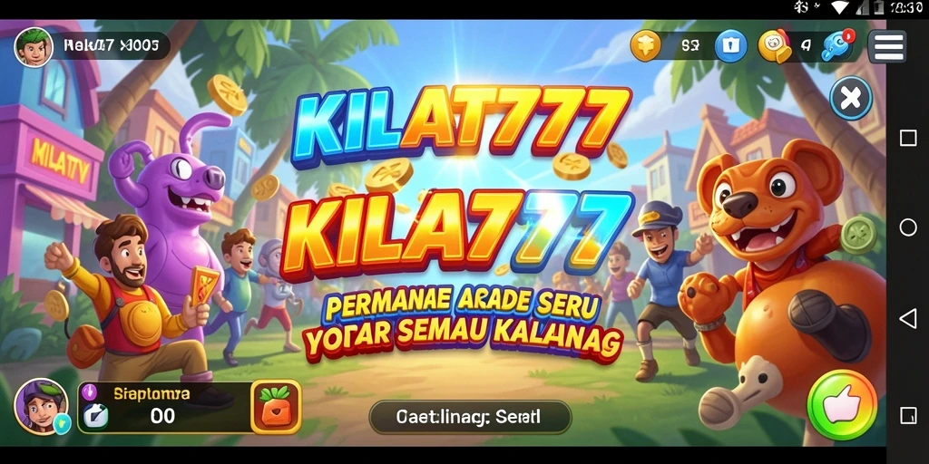 Screenshot gameplay KILAT777 dengan aksi seru dan tantangan Arcade.