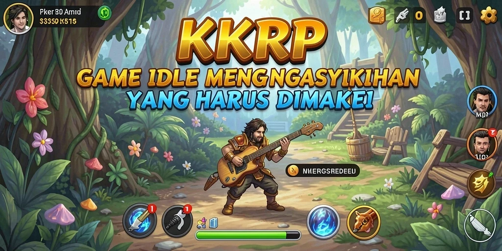 Tampilan gameplay KKRP dengan elemen Idle yang menarik.