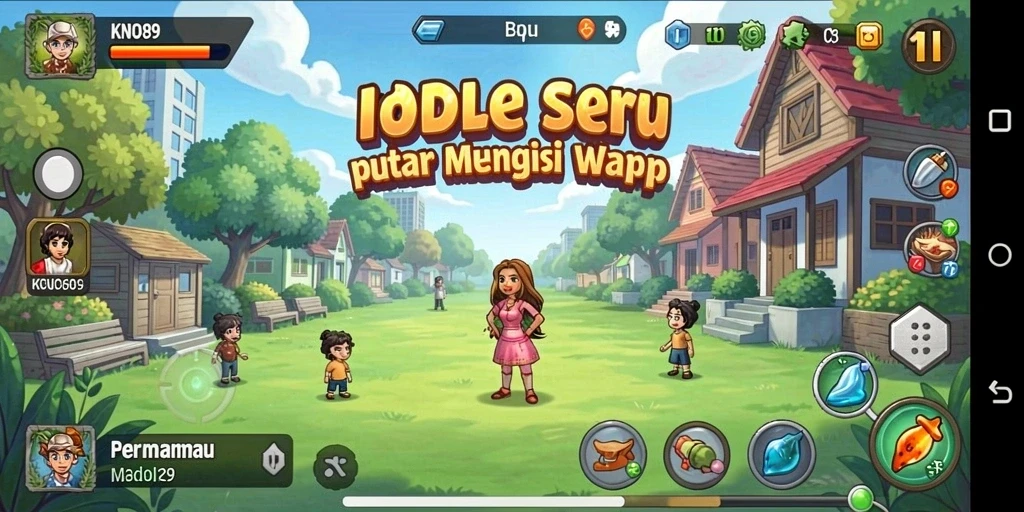 Tampilan gameplay KNO89 yang menarik dengan elemen Idle yang memukau.