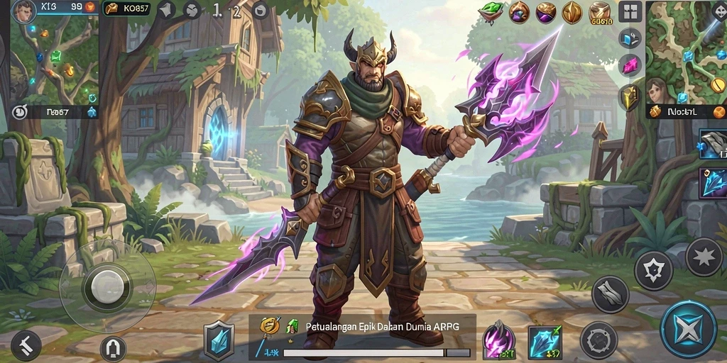 Tangkapan layar menarik dari gameplay KO857 yang menampilkan pertempuran yang dinamis.