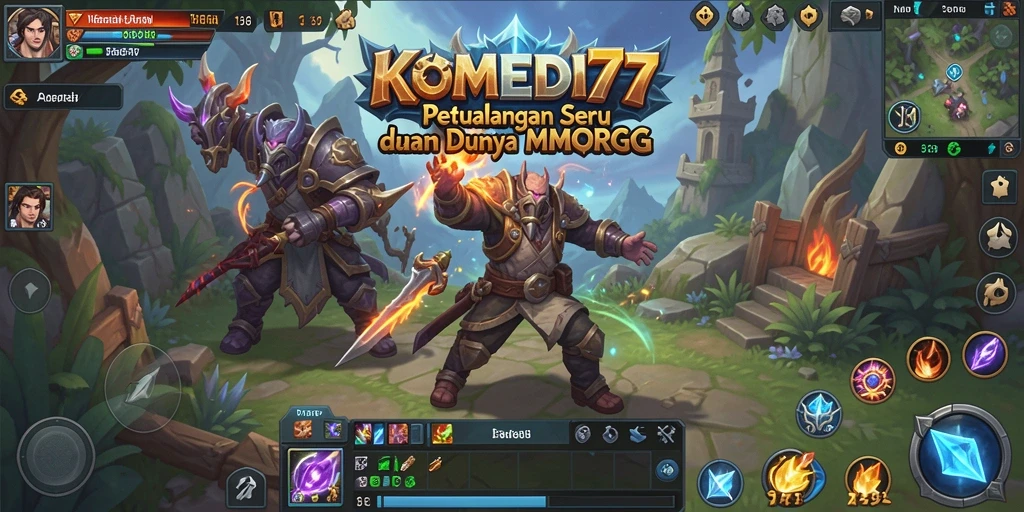 Tampilan gameplay MMORPG yang memukau dari KOMEDI77.