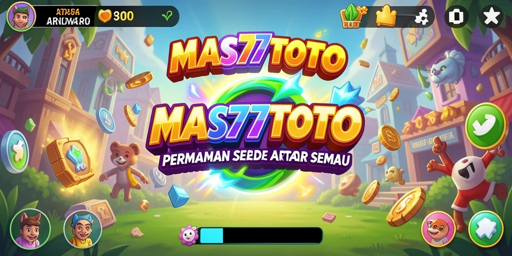 Tangkapan layar utama <strong>MAS77TOTO</strong> menampilkan gameplay seru dan interaktif.