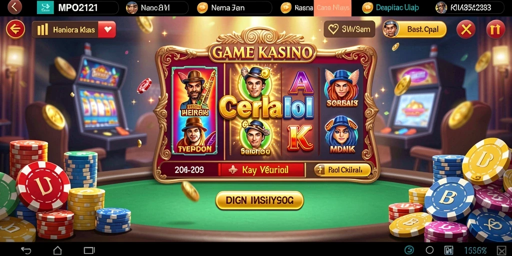 Gameplay menarik dari MPO2121 menunjukkan suasana kasino yang autentik.
