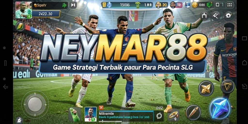Screenshot utama NEYMAR88 menampilkan aksi seru gameplay SLG.