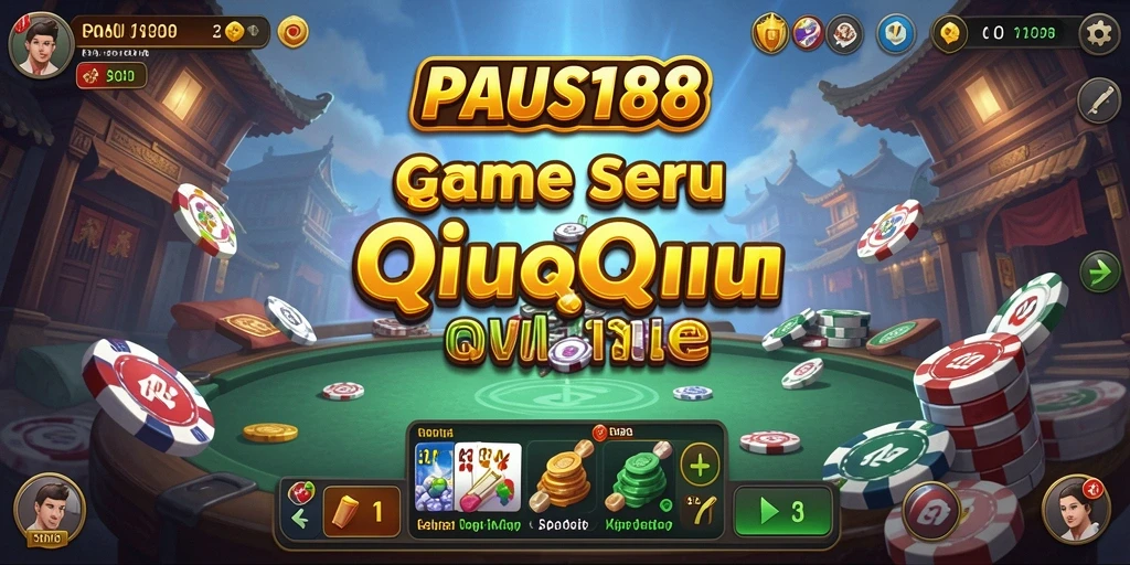 Screenshot gameplay PAUS188 yang penuh aksi QiuQiu.