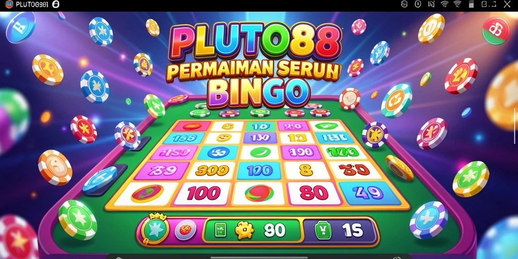 Screenshot utama PLUTO88 menampilkan gameplay Bingo yang seru dan interaktif.