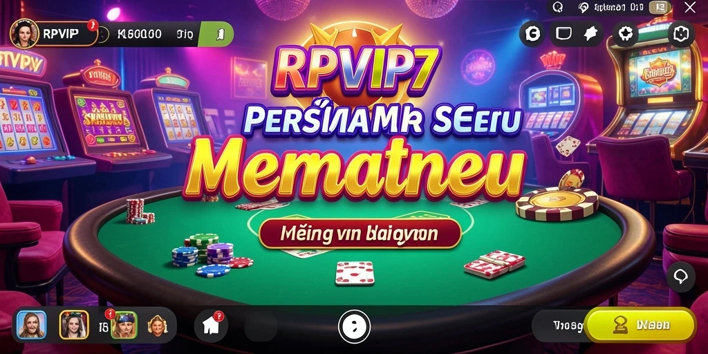 Tampilan gameplay RPVIP7 dengan suasana Kasino yang menegangkan.