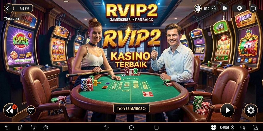 Tampilan permainan Kasino yang seru dan interaktif di RVIP2.