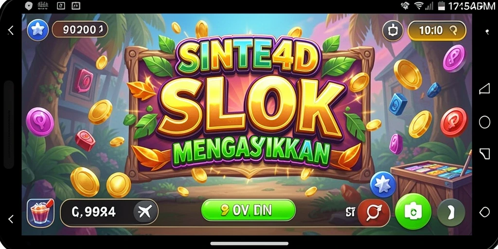 Screenshot gameplay SINTE4D menunjukkan keseruan permainan Slot yang menawan.