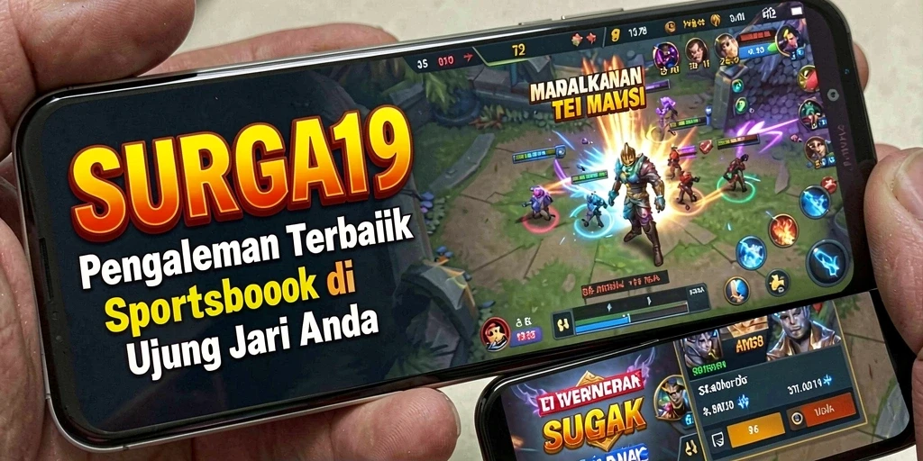 Tangkapan layar utama SURGA19 menampilkan fitur taruhan olahraga yang interaktif.