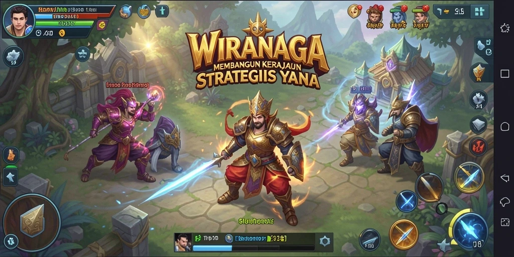 Tampilan gameplay menarik dari WIRANAGA yang menguji strategi Anda.