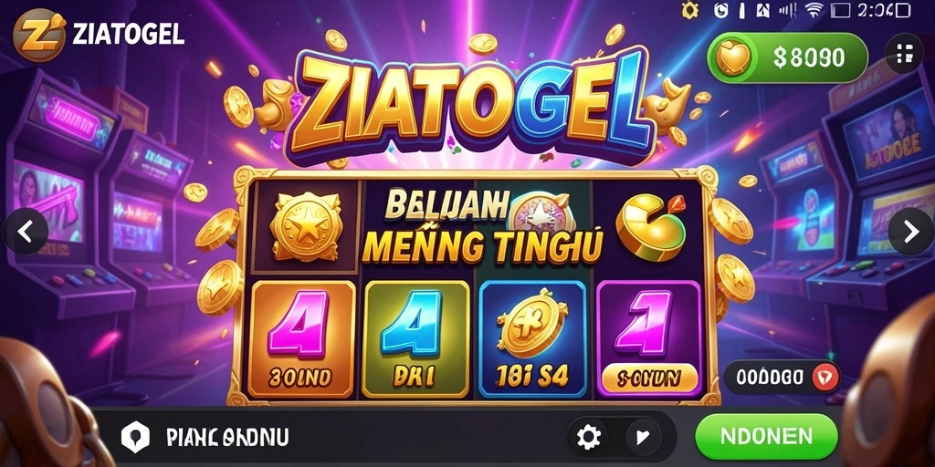 Gameplay ZIATOGEL dengan tampilan yang memukau dan fitur menarik.